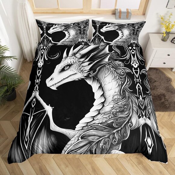 3D Dragon Duvet Cover King  Set - Picture 3 of 6